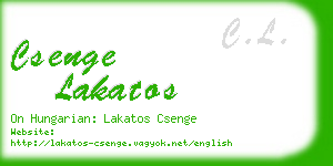 csenge lakatos business card
